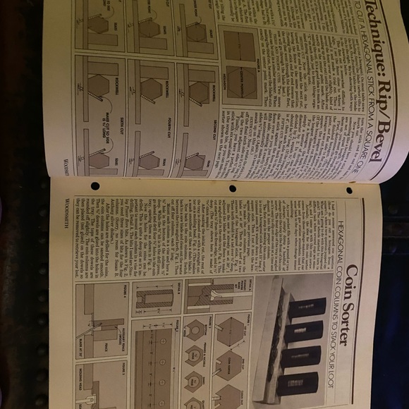 🎉5/$10🎉 Woodsmith magazine number 16 July 1981 tv tray tables, coin sorter - Picture 5 of 11